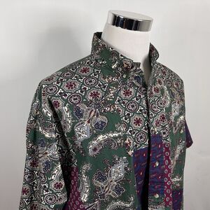 Gant Salty Dog XL Vintage Imperial Poplin Shirt Paisley Patchwork Half Sleeve